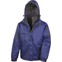 Result R400M | Herren 3 in 1 Softshell Journey Jacke - Farbe: Navy/Black - Größe: S
