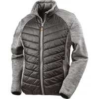 Result WORK-GUARD R314X | Herren Elevator Jacke - Farbe: Black/Marl Grey - Größe: M