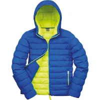 Result R194M | Mens Snow Bird Padded Jacket - Farbe: Ocean Blue/Lime - Größe: M