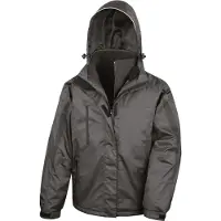 Result R400M | Herren 3 in 1 Softshell Journey Jacke - Farbe: Black/Black - Größe: 3XL