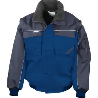 Result WORK-GUARD R71X | Workguard Heavy Duty Jacket / Arbeitsjacke - Farbe: Royal/Navy - Größe: L