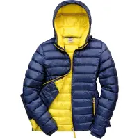 Result R194F | Ladies Snow Bird Padded Jacket - Farbe: Navy/Yellow - Größe: M