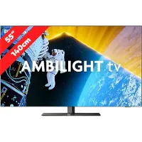 Philips 55OLED849/12 (139 cm (55 Zoll), dunkelgrau, UltraHD/4K, WLAN, Ambilight, Dolby Vision, HDR, 120Hz Panel)