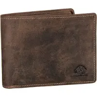 Green Burry Greenburry Geldbörse VINTAGE Herren braun Leder Portemonnaie Geldbeutel 3KF