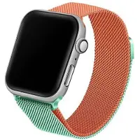 Beline pasek Apple Watch Steel 38/40/41mm zielono-pomarańczowy green/orange
