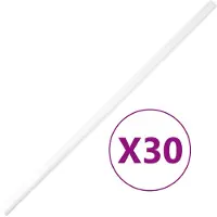 vidaXL Installationsrohre mit Clips Ø20 mm 30 m PVC