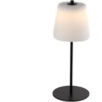 Fischer Leuchten LED Tischleuchte, Außenleuchte, sandschwarz, Akku, Dimmbar, IP44