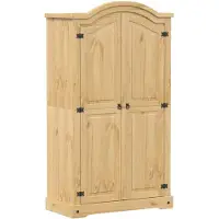 vidaXL Kleiderschrank Corona 102x52x186 cm Massivholz Kiefer