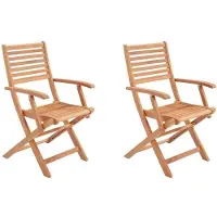 Bigbuy Set mit 2 Gartenstühlen für den Außenbereich (57,5 x 56 x 90 cm)