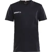 Craft T-Shirt Kinder Squad Go Jersey Solid Black-Größe 110
