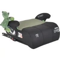 Moni Kindersitz, Sitzerhöhung Monza i-Size (125-150cm) Gruppe 3, Kuscheltier grün