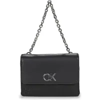 Calvin Klein Elegante schwarze Damentasche mit Kettengriff und 100% Recyclingmaterial