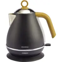 Klausberg KB-7706 1,7L Edelstahl Wasserkocher, schwarz