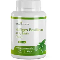 VitaSanum - Heiliges Basilikum (Holy Basil) (Tulsi) 1000 mg - pro Tagesportion 100 St Kapseln