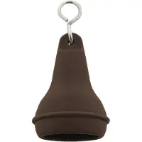 Combicraft Hotelschlüsselanhänger Mayfair mit offenem Boden 41x70mm Braun - 10 Stück