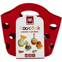 Eurekakids Hölzerne Cupcakes Zum Spielen. Bauen Und Gestalten