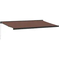 vidaXL Markise Manuell Braun 500x300 cm