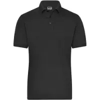 James & nicholson Polo aus weichem Elastic-Piqué black, Gr. M