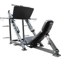 Nordcore Beinpresse Pro 900, 209x137x148 cm, max. 900 kg Belastung, 150 kg Benutzergewicht, für 30/50mm Gewichte