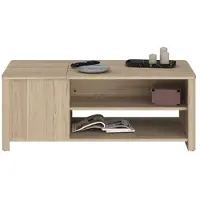 Parisot Eleganter Parisot Brauner Couchtisch 110 x 42 x 60 cm