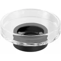 DECOR WALTHER Seifenschale Club STS Kristall Matt Schwarz Transparent