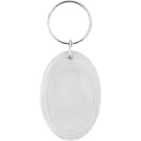 Combicraft Plexiglas Schlüsselanhänger Oval klein, 33x49mm - 50 Stück
