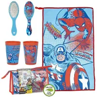 Marvel Avengers - Kulturbeutel Toiletrybag Zubehör, blau