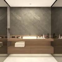 Neu.haus Duschrückwandset Bladel 4er Set 120 x 60 cm Grey Stone []