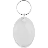 Combicraft Plexiglas Schlüsselanhänger Oval groß, 33x53mm - 50 Stück