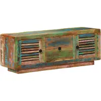 vidaXL TV-Schrank 110x30x40 cm Altholz Massiv