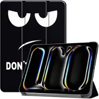 IMoshion Design Trifold Klaphülle für das Apple iPad Pro 13 (2025) M5 / (2024) M4 - Don't touch