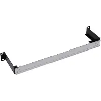 InLine Hutschiene zum Einbau in 19", 1HE, horizontaler oder vertikaler Einbau, DIN-Schienen-Panel, Stahl, Schwarz, Grau, 320 g