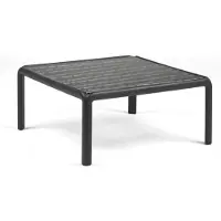 Nardi - Komodo Gartentisch 70 x 70 cm, Glas / anthrazit