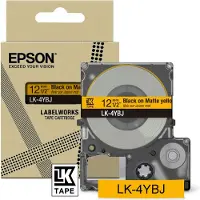 Epson C53S672074, Schwarz auf gelb, Japan, , LabelWorks LW-C410, 1,2 cm, 8 m