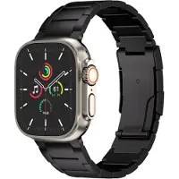 Accezz Mattes Titanstahlarmband für Apple Watch | 44/45/46/49 mm - Schwarz