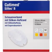 Bsn Medical Cutimed Siltec B 13x16 cm Schaumverband (6 Stk.) 6 St Kombipackung