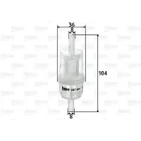 Valeo Kraftstofffilter 587524 für Mercedes-Benz 1908