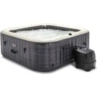 Intex Greystone Deluxe 28450NP - 173x173x71 cm - Whirlpool - quadratisch