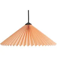 HAY Matin 380 Pendelleuchte Peach - , Orange, für Wohnzimmer, Stoff / Textil