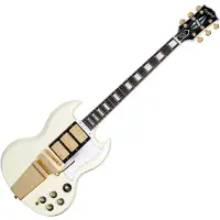 Epiphone 1963 Les Paul SG Custom mit Maestro Vibrola Inspired by Gibson Custom Classic White