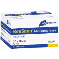 Meditrade BeeSana Mullkompresse 40 St Kombipackung