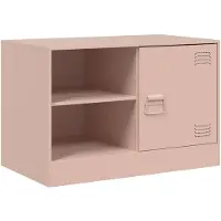 vidaXL TV-Schrank Rosa 67x39x44 cm Stahl