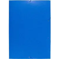 Exacompta 59652E 10x Sammelmappe mit Gummizug und 3 Klappen aus Colorspan-Karton 600g/qm, für Format DIN A2 - Blau