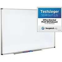 Office Marshal Profi Whiteboard Magnetisch Lackierter Stahl Einseitig 90 (B) x 60 (H) cm