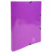 Exacompta Ringbuch 2 Ringe Pressspankarton DIN A4 Lila 20 Stück