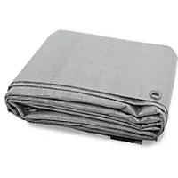 Casa Pura Plane High Density PE (Polyethylen)-Gewebe Silber 150 x 600 cm