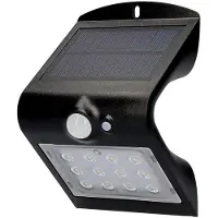 EDM Product Apply Solar 1.5w 220 Lumens 4000k Schwarz