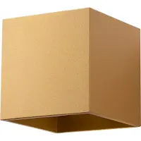 Sollux Wandleuchten QUAD 1 golden 1xG9 8W Stahl 10x12.5x10cm