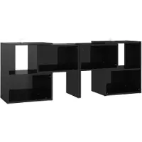 vidaXL TV-Schrank Hochglanz-Schwarz 104x30x52cm Holzwerkstoff