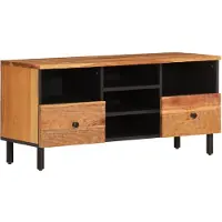 vidaXL TV-Schrank 100x33x46 cm Massivholz Akazie